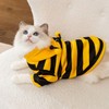 DENTRUN Sphynx Hairless Cats Costume Funny Bee Warm Winter Sweater