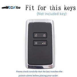 Ysbxitu Key Case Cover Case Compatible with Renault Dacia Duster Austral Dacia Jogger Zoe Arkana Kadjar Leave No Traces Key Case Remote Control Cover Car Accessories, brown