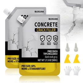 Concrete Crack Filler, Cement Crack Filler Outdoor, Waterproof Repair Sealant, Quick-Drying Sealing Adhesive, for Driveway, Walkway, Patio, Joint (2)