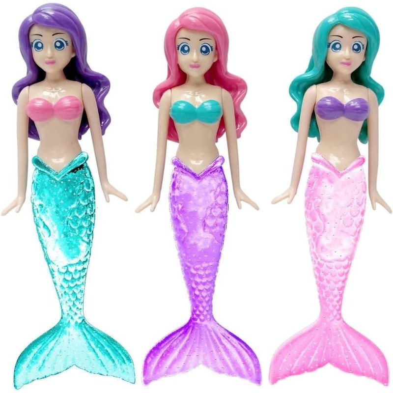 BANZAI 3 Piece Sparkle Mermaid Dive Toys - Glittery Sparkle