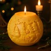 Christmas Ball Candle Molds Christmas Tree Resin Casting Silicone Mold