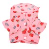 Dog Summer Shirts Cute Strawberry Print Turn Down Collar Snap