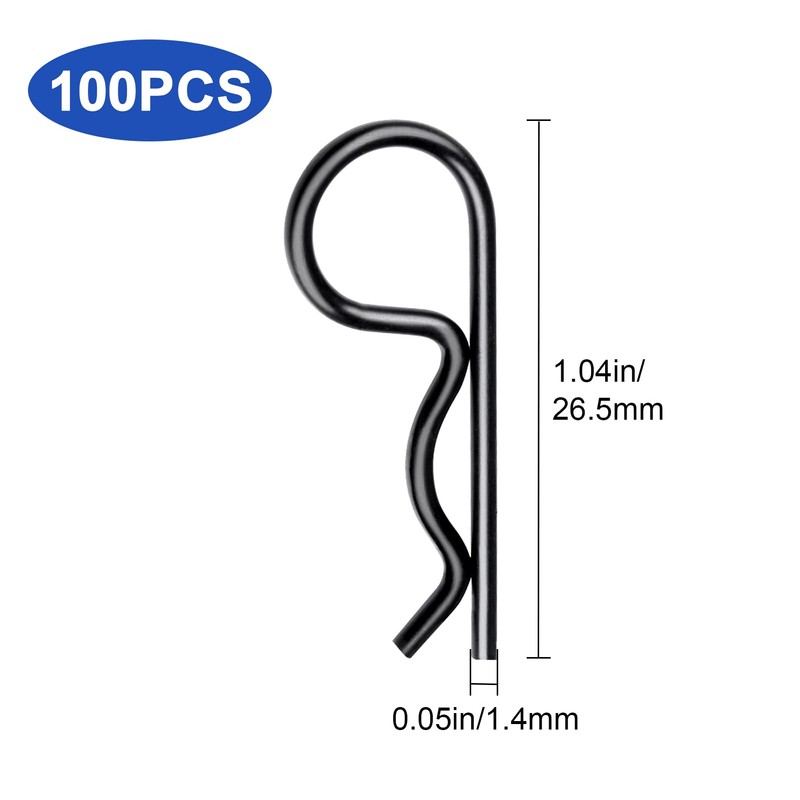 HobbyPark 100pcs Universal RC Car Body Clips Pins for Traxxas