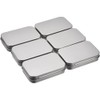 SECALIFE 12 Pack Metal Storage Tin Box with Lid, Rectangular