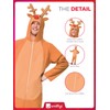 Smiffys Reindeer Costume, Brown with All in One, Christmas Adult
