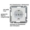 ChiliTec DELPHI Steckdose Wei? Unterputz 230V Schutzkontakt-Steckdose mit erh?htem Berhrungschutz