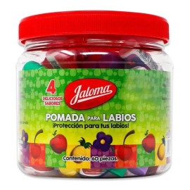 Jaloma Pomada Para Labios, Vitrolero Con 60 Piezas