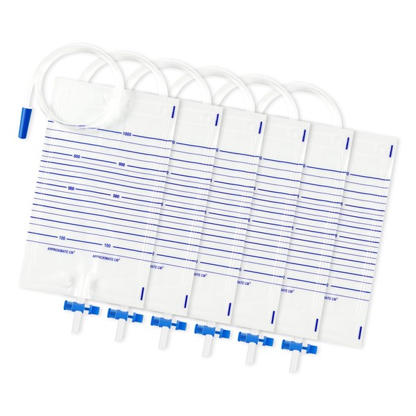 Urinary Drainage Bags 1000ML Urinary Bags with Anti-Reflux Valve and