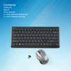 Verbatim Wireless Keyboard and Mouse Combo Compact Silent 2.4GHz Lag-Free