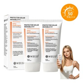 Weud Bloqueador Solar Invisible Fit Sun Cream Spf50 50ml 2pc