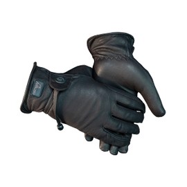 APPALERO Western Riding Gloves - 100% Goatskin Leather Unisex Black XXL