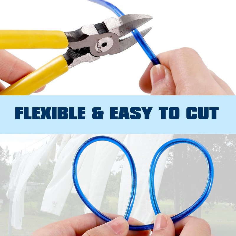 25m Washing Line,Clothes Line,Clothes Lines for Outside,Strong and Durable,Waterproof and