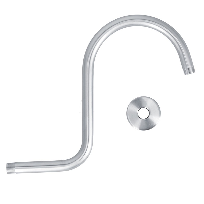 Shower Arm S Shape Gooseneck Stainless Steel Shower Head Extension