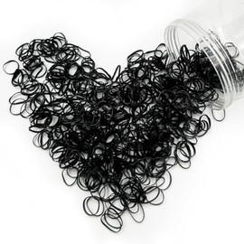 Mythya 1000 Piezas Ligas para Cabello, Niña Goma de Pelo Elásticos Lazos de Goma Bandas, Goma para Niñas (Nergo)