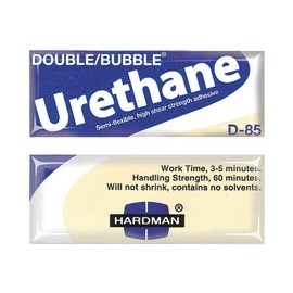 Hardman Double Bubble Kalex 04023 - Urethane Adhesive Blue/Beige-Label D85 High Shear Strength - Single/Sample Packet