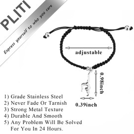 PLITI Gymnast Gift Gymnastics Team Gift Jump Off The Beam Flip Off The Bars Gymnastics Bracelet For Women (Jump beam bgCA)