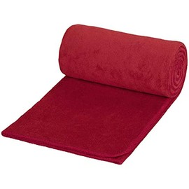Römer Wellness Basic Red Fleece Blanket with Carry Bag - 120 x 150 cm 180 g/m² Fluffy Soft Warm Anti-Static All Year Round