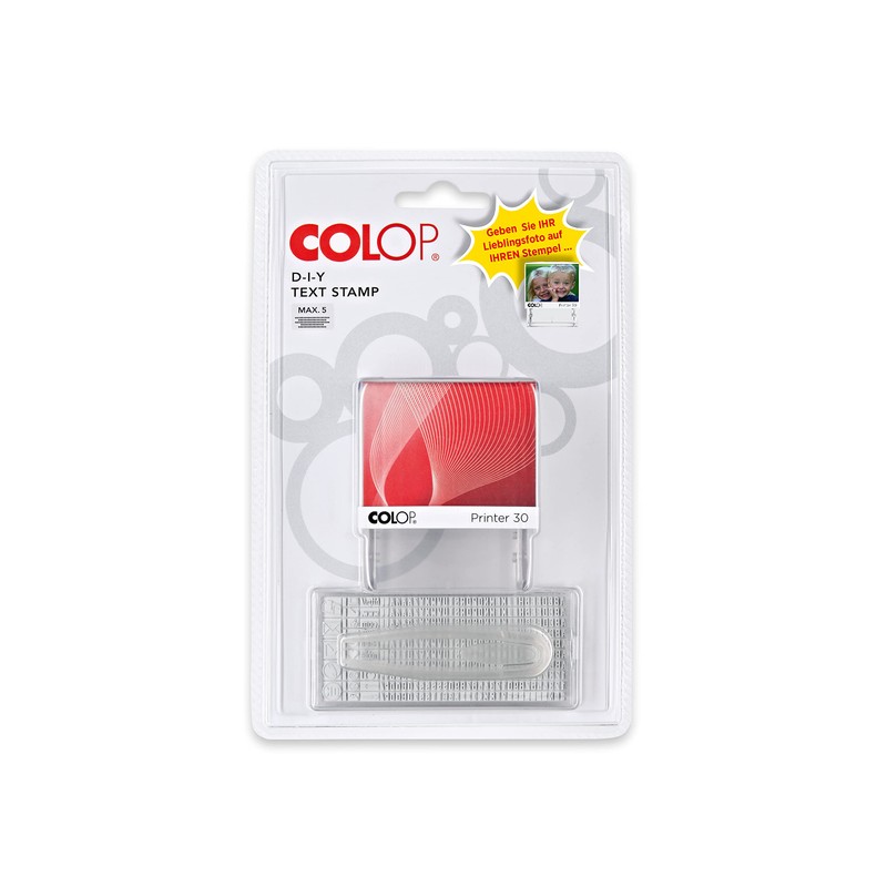 Colop 1093602200 5-Piece Stamp Set Black 30/2 47 x 18