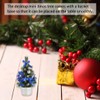 Mini Christmas Tree Artificial Small Xmas Tree Tabletop Desk Decorations