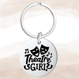 Theater Drama Keychain - Drama Jewelry, Theatre Jewelry - Drama Theater Lovers Jewelry - Drama Lover Jewelry Gift for Drama Students