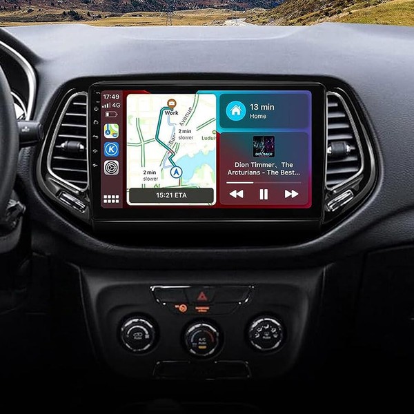 10 inch Car Stereo Radio GPS Navigation Compatible for Jeep