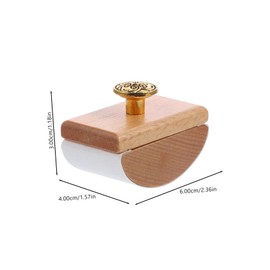 Kisangel Rocker Ink Absorber Ink Fountain Pen Suction Tool Wooden Rocker Blotter Wood Rocker Blotter Absorbing Paper Ink Absorber Tool Fountain Pen Ink Fast Drying Tool Calligraphy Tool Desk Ink Blow