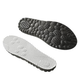 Worzwin 4D Cloud Technology Insole - Super Soft Comfort Insoles, Soft Foot Protection Cloud Feeling Insole, U-Shape Memory Foam Insoles, Memory Foam Insoles (White-Black, Men 5-6/Women 6-7)