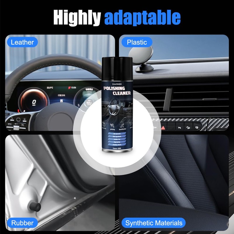 EAWONGEE Interior Car Cleaner & Protectant, 450ml, Multi-Surface Polish for