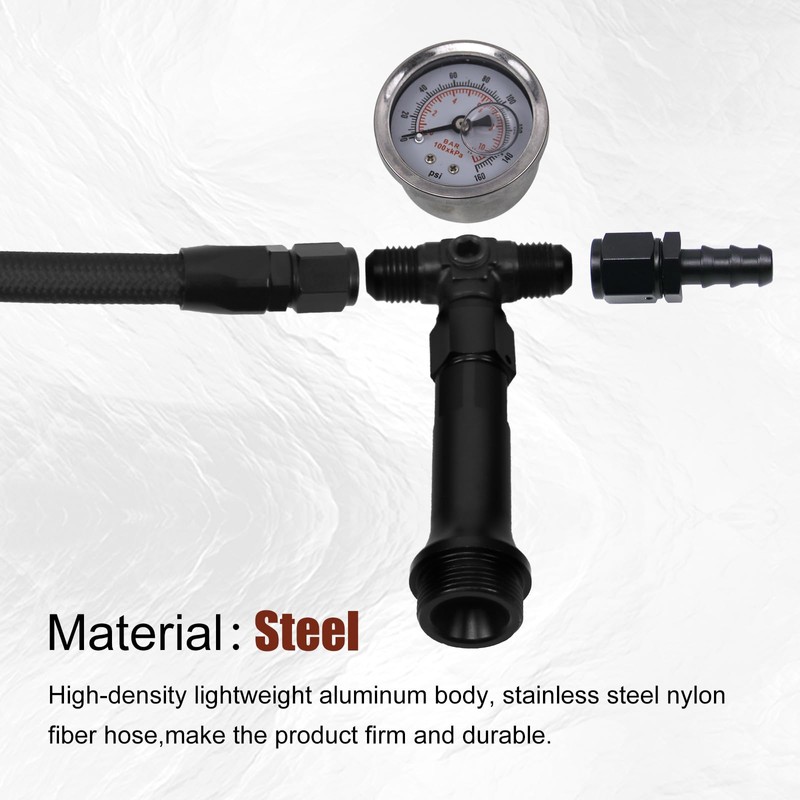 RYANSTAR RACING AN6 Dual-Feed Double Pump Braided Fuel Line with
