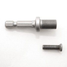 Volkers Hex 1/4-Inch Drill Chuck Adaptor for 3/8 x 24 UNF length 46 mm