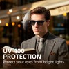 Missfive 2 Pack Light Bifocal Sun Reading Glasses for Men,