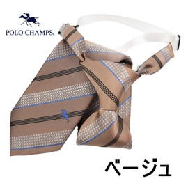 POLO CHAMPS PCN-005 Brand One-Touch Short Necktie, Unisex, Accessories, Uniform, School, Girls, Middle School, High School, High School, College Students, Working Person, Adjustable, School Blazer