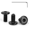 Tunejoy Flat Head Screws Black M5 x 10 mm Flat