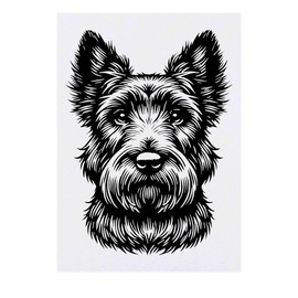 'Scottish Terrier' Temporary Tattoo - Water Resistant, Skin-Safe, Non-Toxic Transfer (TO00075985)