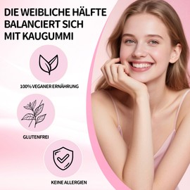 Feminine Balance Rubber, Women's Balance Gummies for Feminine Wellbeing, Premium Pineapple Rubbers for pH Health, Vaginal Probiotics & Immune Support, Vegan, Gluten Free, 60 Gummies