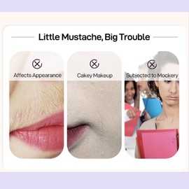 2PCS Facial Hair Removal Cream For Women, FacIal Hair Remover For WoMen Face, Gentle Facial Hair Removal For Women, All Skin Types, Womens Facial Hair Remover, Chin & Body, Safe For Sensitive Skin