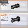 Dreyoo Metal Tub Spout Cover Ring with Foam Gasket, Oil