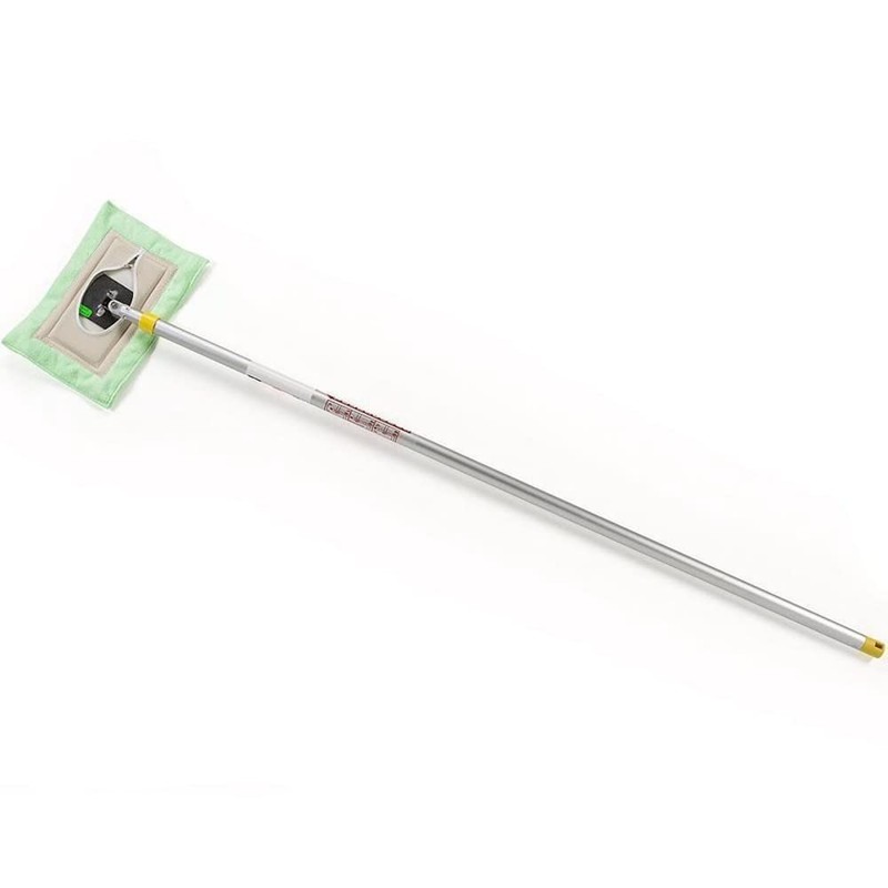 Amish-Made Wall Cleaning Mop with Removable Microfiber Head Extends 8