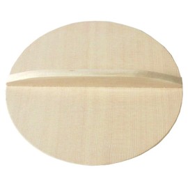 Ikegawa Wood Drop Lid, Spruce, Made in Japan, Natural, Approx. φ8.7 inches (22 cm)