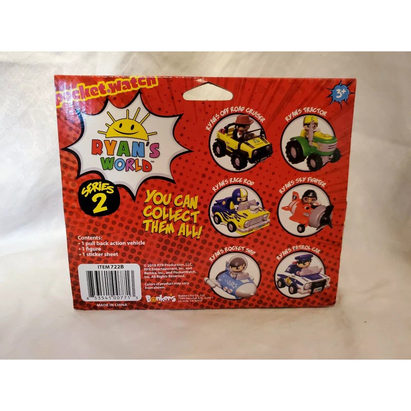 Bonkers Ryan's World Vehicle OFF ROAD CRUISER With Figure -