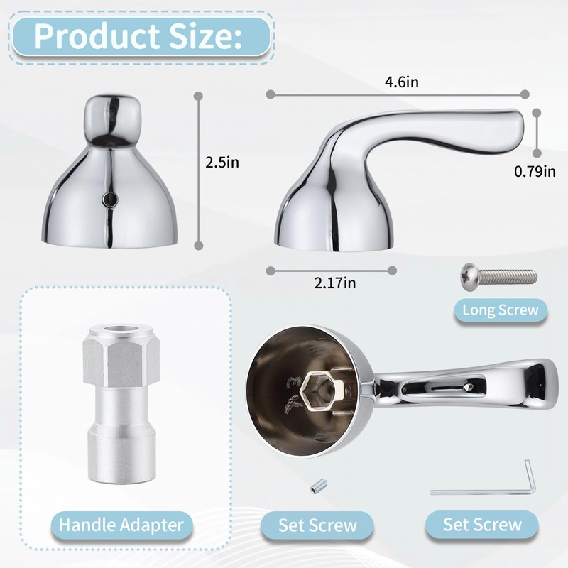 Shower Handle Replacement for Delta RP74148, Compatible with Delta Foundation