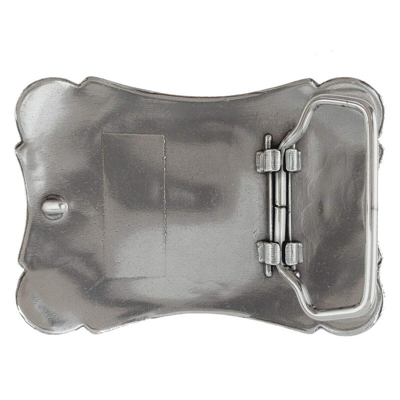 Men's Western Tooled Full Grain Leather Jean Belt Black 1.5"