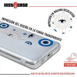 INSTACASE Funda para M5 Personalizada con Ojo Turco antigolpes, Case Personalizado para M5, Carcasa con Ojo Turco para M5, Protector de Ojo Turco Sol con Nombre para M5