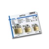 Meister 9515300 Padlock 3-Part 25 mm 30 mm and 40