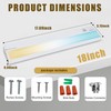 Ansen Hardwired Under Cabinet Lighting, 18inch 15W LED Light for