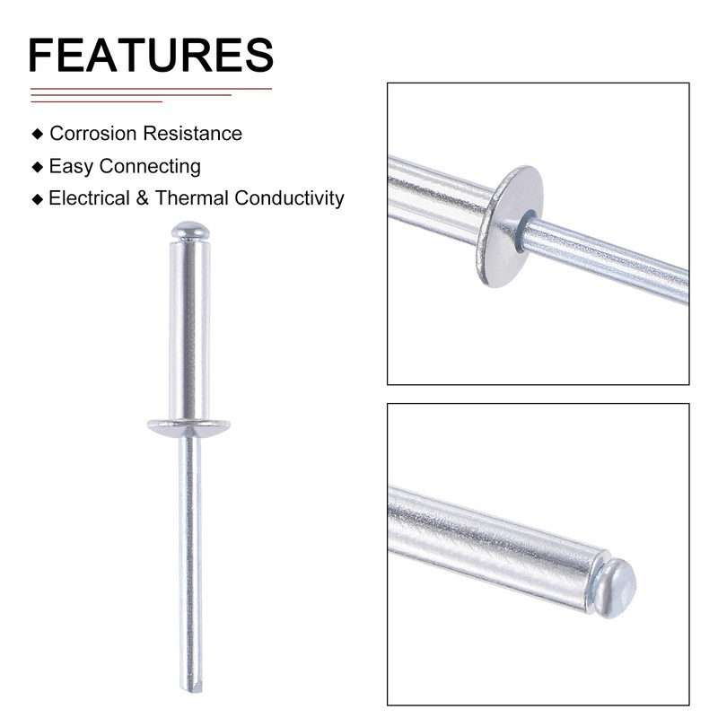 DTGN 5mm x 20mm (DXL) Blind Rivets - 120Pack -