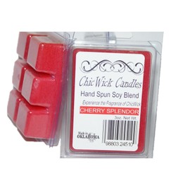 ChicWick Candles 2Pack Cherry Splendor Soy Blend Wax Melts 6oz 12 Wax Cubes Wax Tarts Wax Chunks,100 Plus Hours of Quality Fragrance