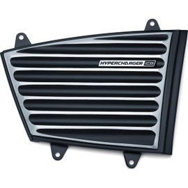 Kuryakyn Classic Faceplate for Hypercharger ES, Satin Black & Machined
