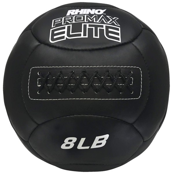 Champion Sports PRX8 Rhino Promax Elite Slam Balls, 8 lb, Soft Shell with Non-Slip Grip, Medicine Wall Exercise Ball for Weightlifting, Plyometrics, Cross Training, & Home Gym Fitness