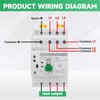 DEWIN Automatic Transfer Switch, 4P 63A 400V ATS Dual Power